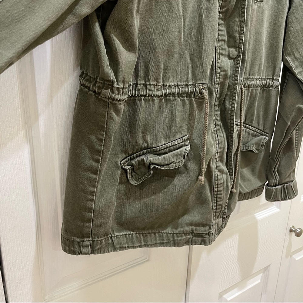 Bajee Collection Green Utility Jacket Large - Picture 4 of 9